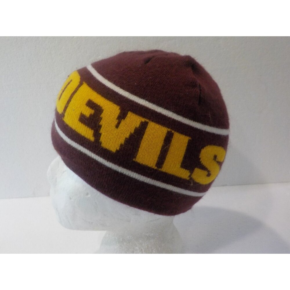 Nike Arizona Sun Devils Youth Teen Burgundy / Orange Hat Beanie Cap Tuque